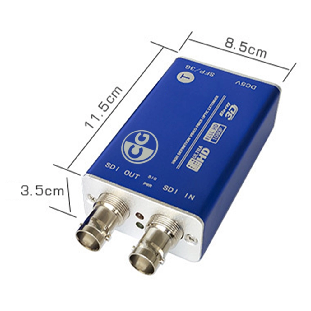 KIT DE EXTENDER SDI 3G FULL HD 1080P 60HZ VIA FIBRA ÓPTICA LC MULTIMODO DE ATÉ 100KM (CG)