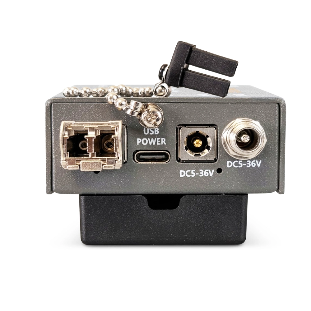 Kit de Extender SDI Bidirecional 4K 60Hz 12G Via Fibra Óptica Com Par de Módulos Mini Gbic de 2 LC  (Compatível com Black Magic) - CG