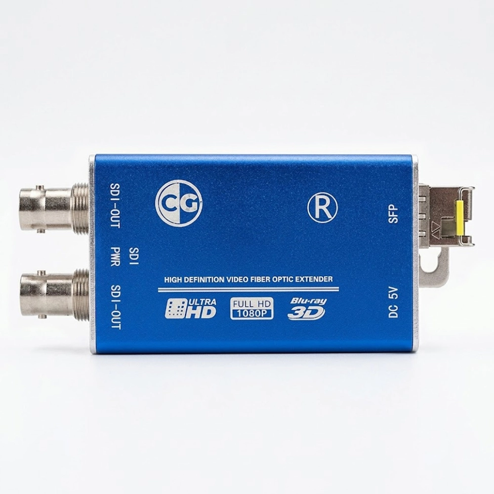 Kit de Extender SDI de 3G Full HD 60Hz Via Fibra Óptica LC Multimodo de Até 20 Quilômetros - CG
