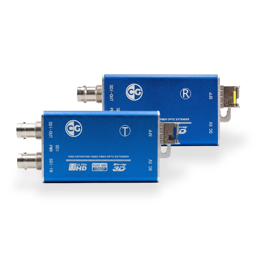 Kit de Extender SDI de 3G Full HD 60Hz Via Fibra Óptica LC Multimodo de Até 20 Quilômetros - CG
