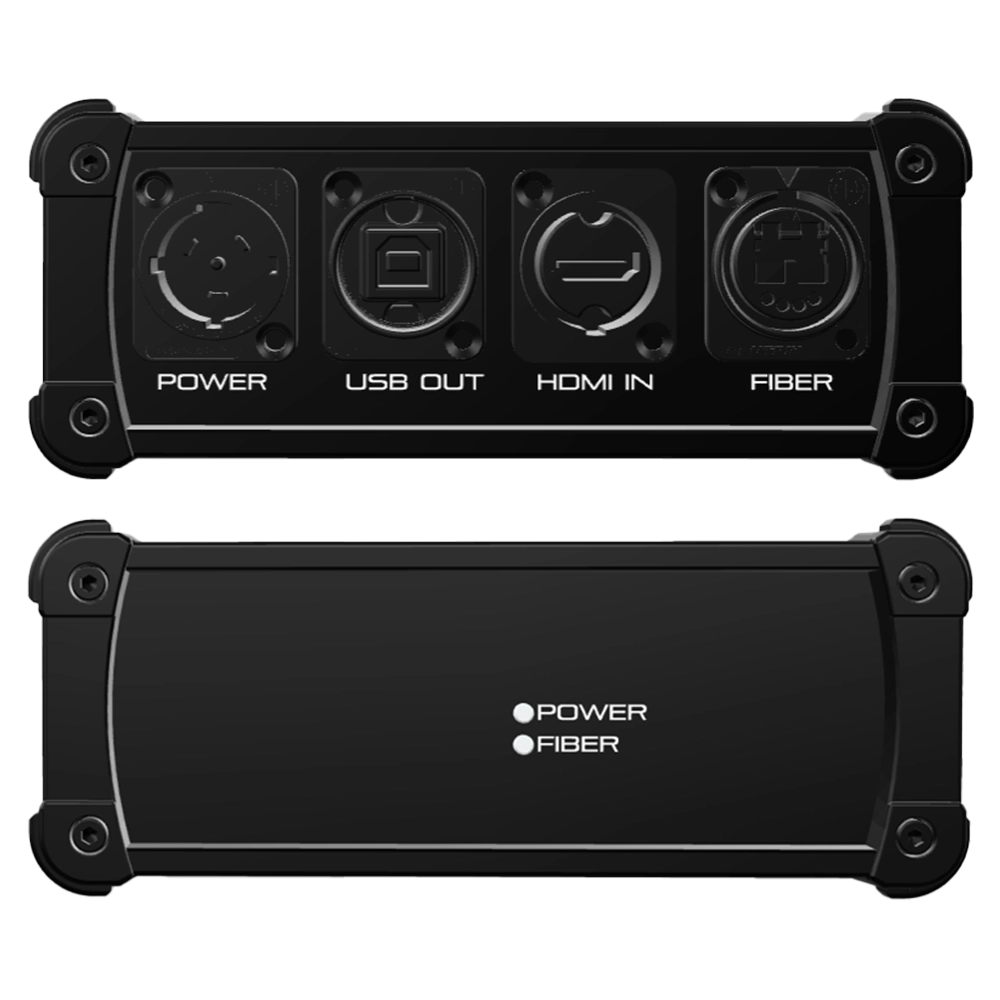 KIT Extensor TX e RX Com HDMI USB 4K 60Hz Gigabitit HDR Via Fibra Óptica Singlemode 10Km (XT²)