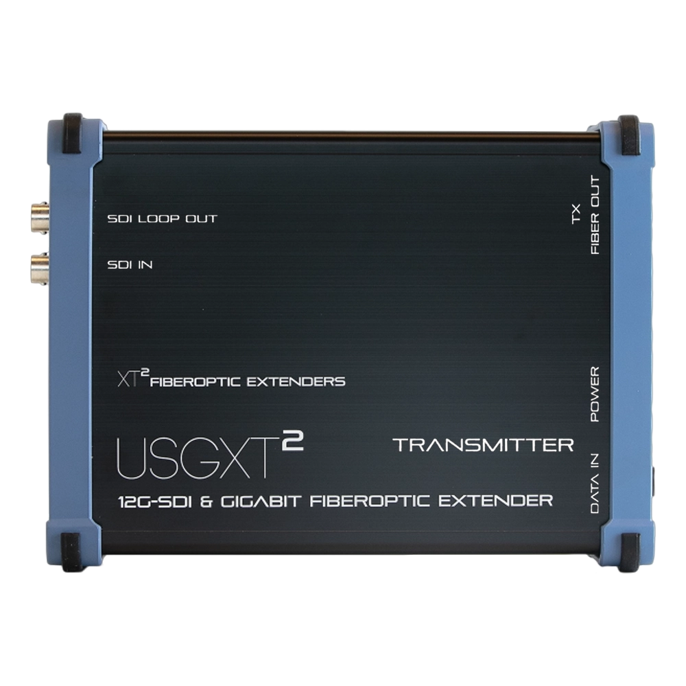 KIT Extensor TX e RX Com 2 SDI IN/OUT 4K 60Hz Gigabitit HDR Via Fibra Óptica Singlemode 10Km (XT²)