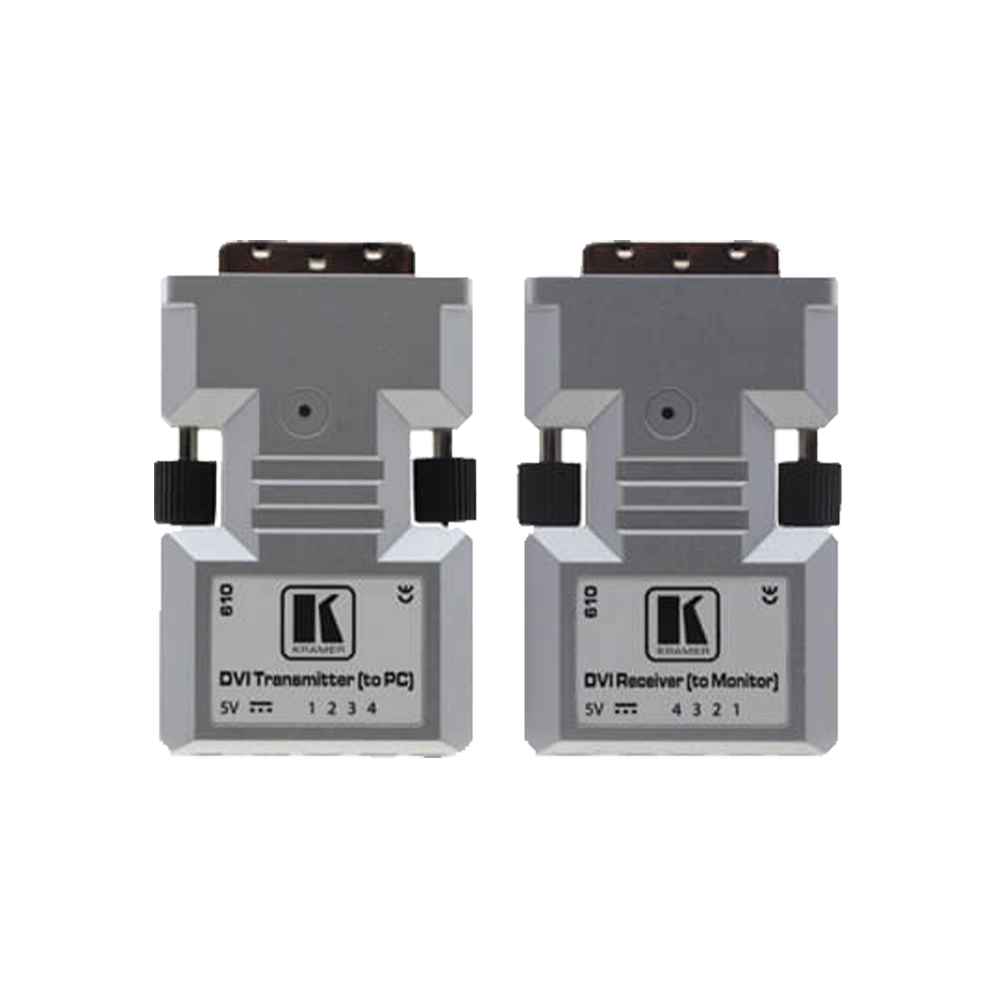 KIT DE TRANSMISSOR E RECEPTOR OPTICO DVI PARA 4LC EM 1920X1200 Á 60HZ (KRAMER)