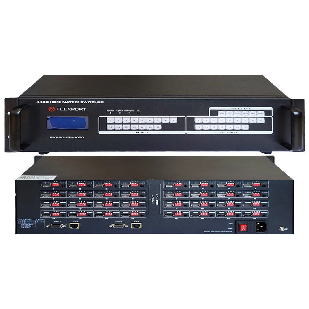 MATRIX HDMI 16X16 2.0 4K 60HZ HDR HDCP COM ÁUDIO INDEPENDENTE - (FLEXPORT)