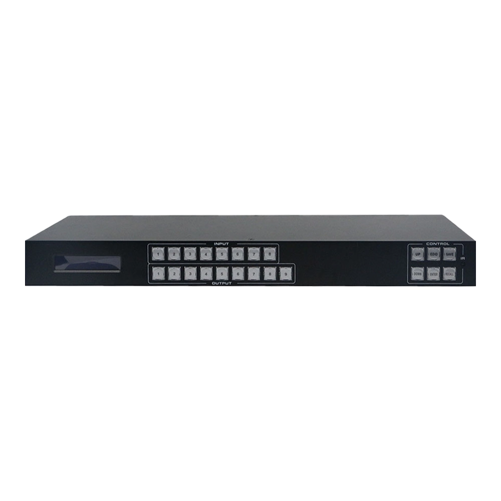 MATRIX HDMI 8X9 4K 30HZ RACK 1U COM ÁUDIO DE EMBEDDED CONTROLE APP/WEB/RS232/IR (FLEXPORT)