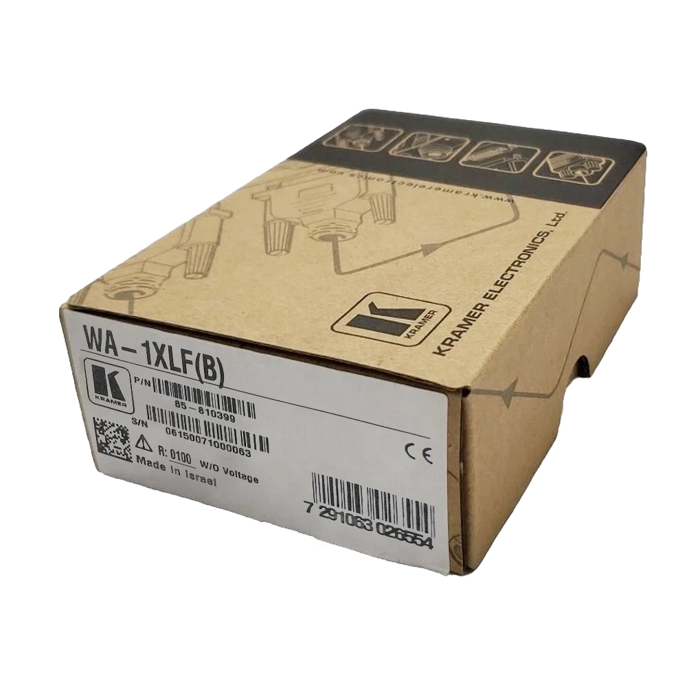 PLACA DE INSERÇÃO XLR FÊMEA PRETO (KRAMER)