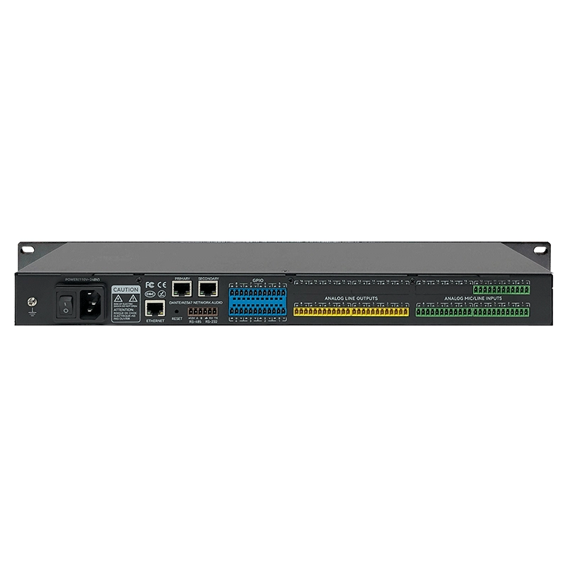 PROCESSADOR DE AUDIO DSP 12x8 ANALOGICO COM DANTE 8X8 (FLEXPORT)