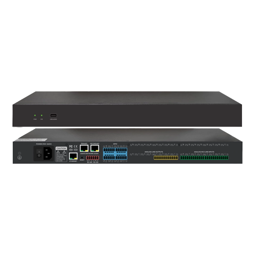 PROCESSADOR DE AUDIO DSP 8x4 ANALOG. C/ DANTE 8X8 (FLEXPORT)