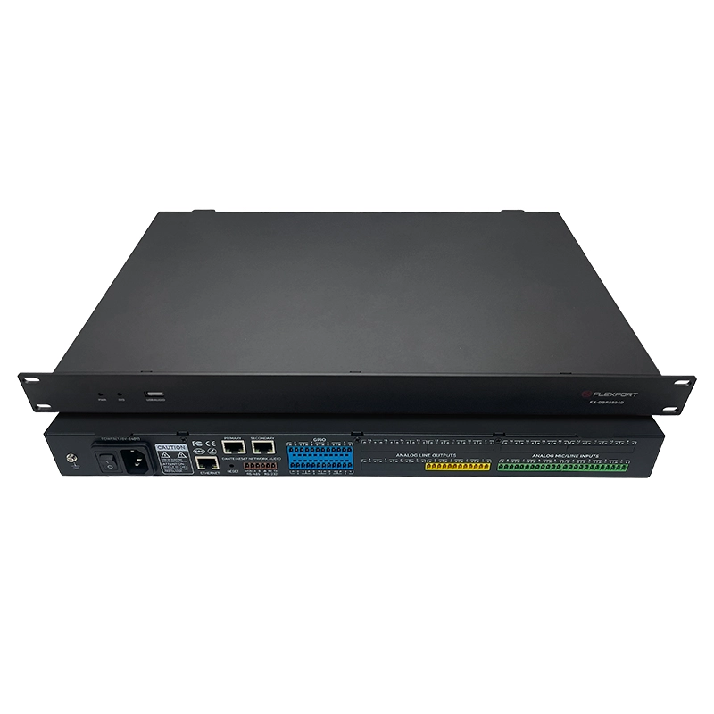 PROCESSADOR DE AUDIO DSP 8x4 ANALOG. C/ DANTE 8X8 (FLEXPORT)
