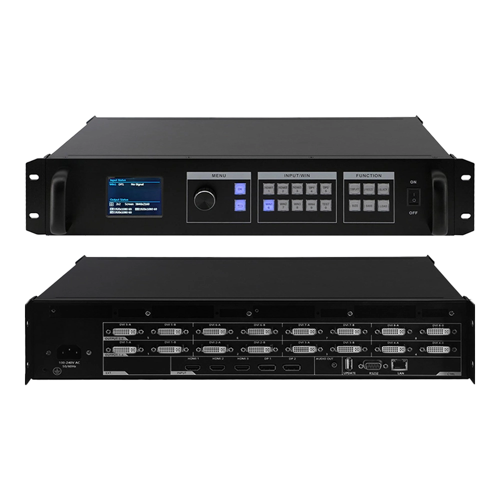 PROCESSADOR DE VIDEO WALL 5X8 - 3 HDMI E 2 DISPLAYPORT x 8 DVI 8K E 4K 60HZ (FLEXPORT)
