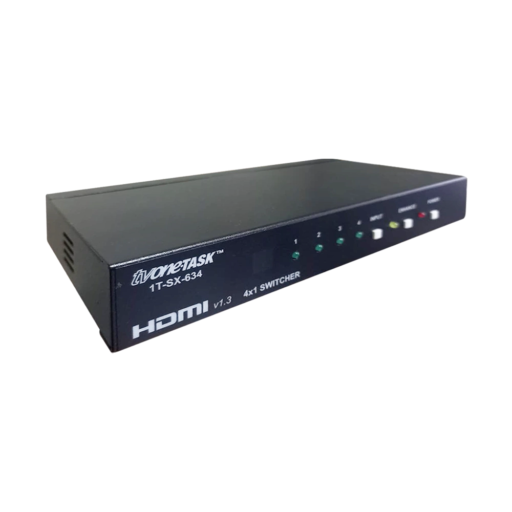 Seletor Switch HDMI V1.3 4x1 Profissional Full HD (TV ONE)