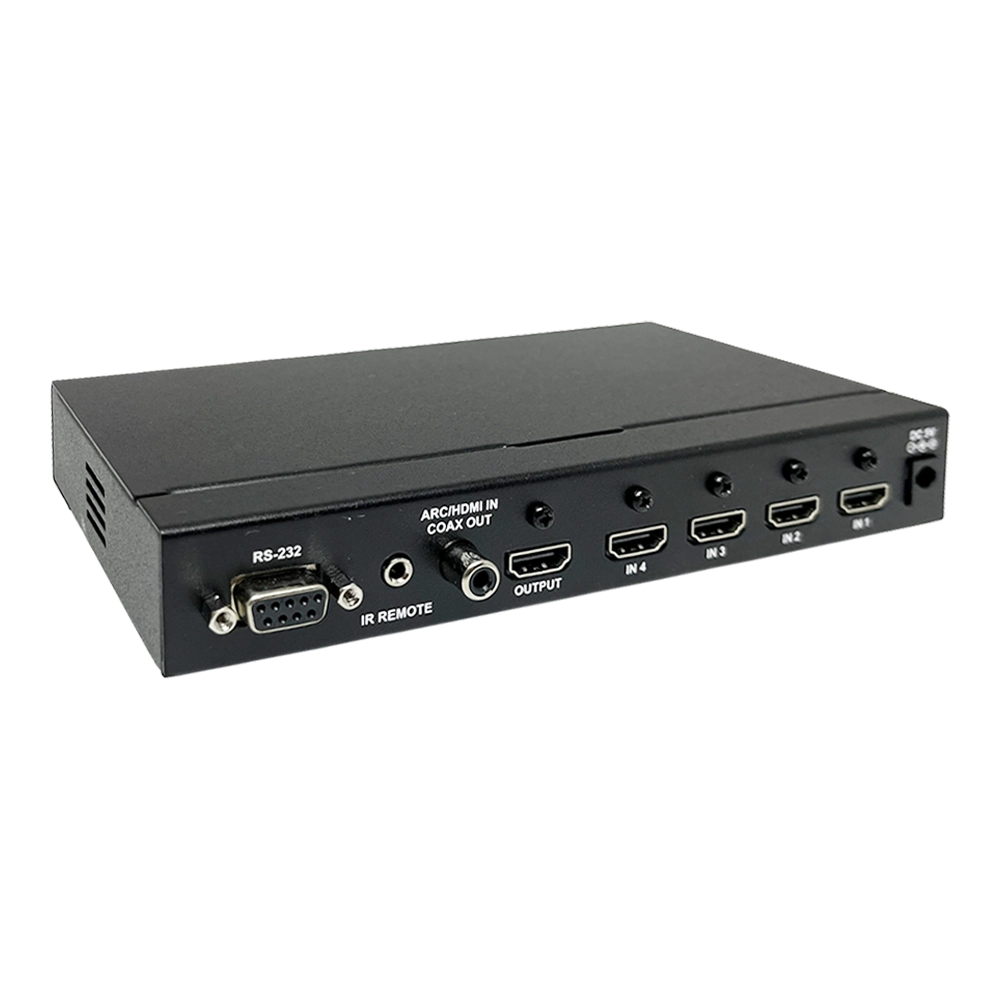 Seletor HDMI 1.4 com RS232 e saída ARC com controle remoto (TV ONE)