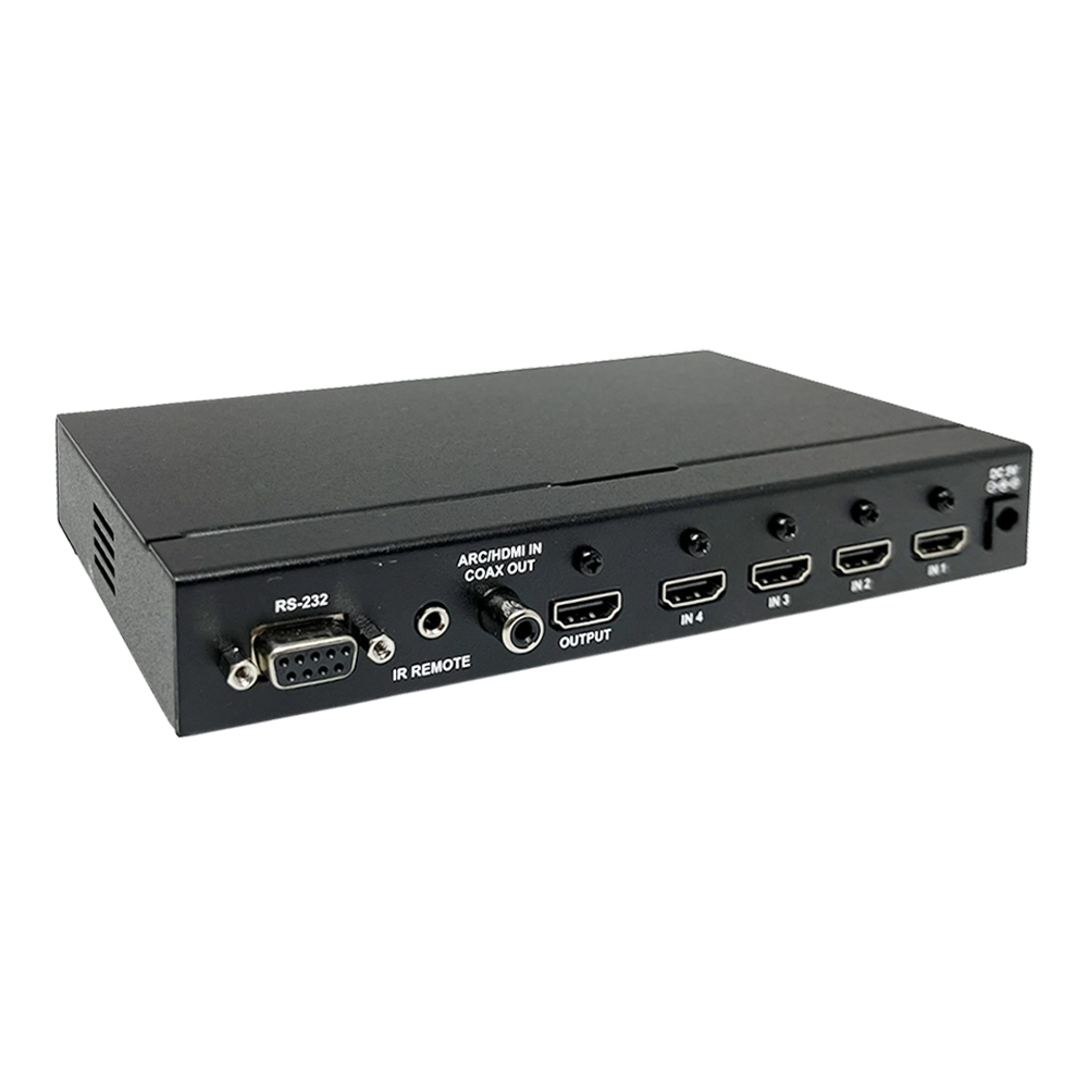 Seletor HDMI 1.4 com RS232 e saída ARC com controle remoto (TV ONE)