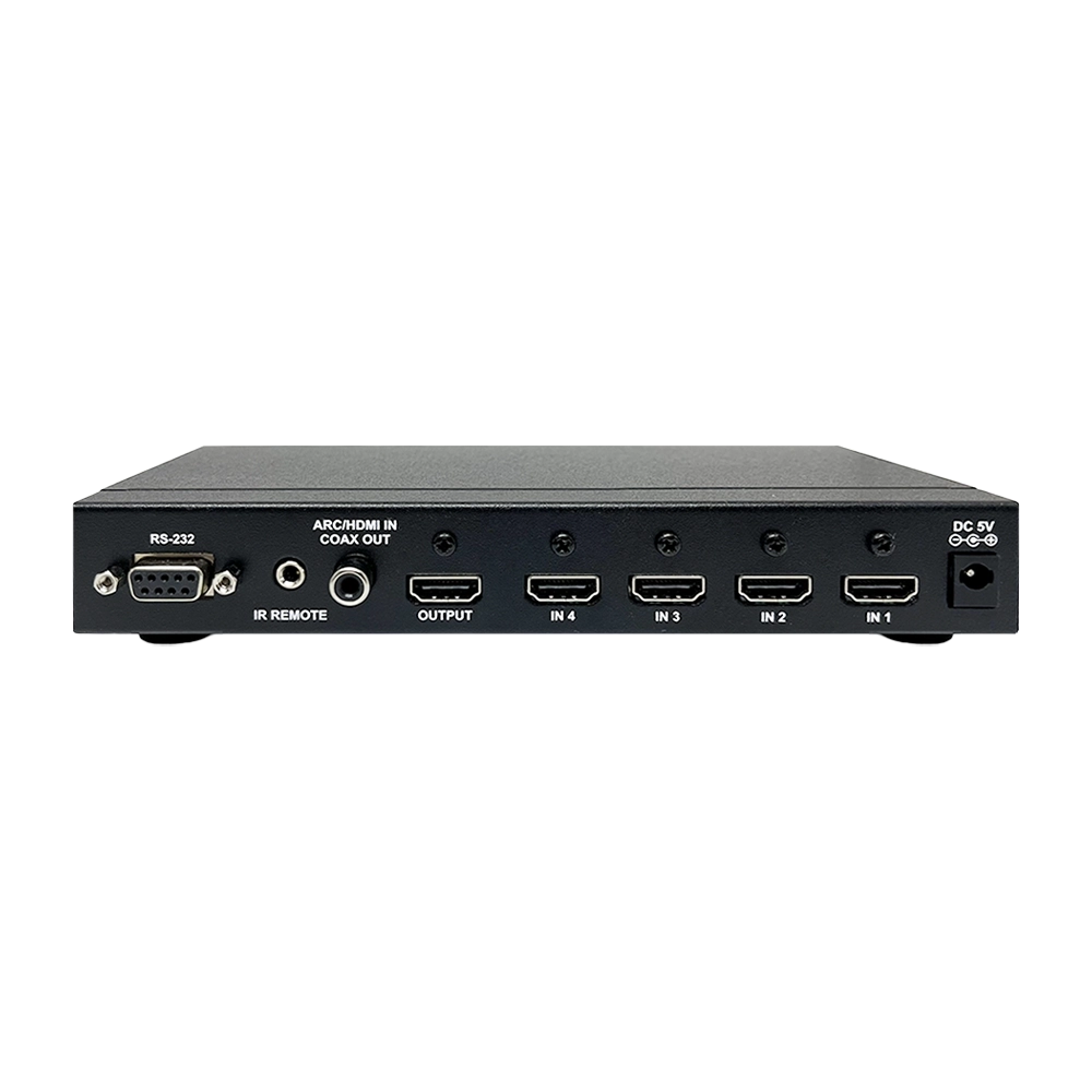 Seletor HDMI 1.4 com RS232 e saída ARC com controle remoto (TV ONE)