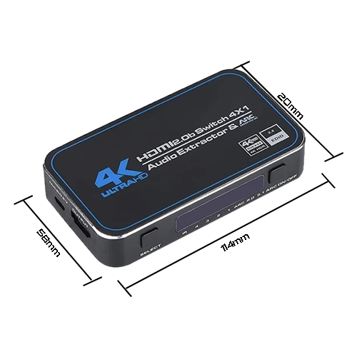 SELETOR HDMI 4X1 C/ CONTROLE REMOTO