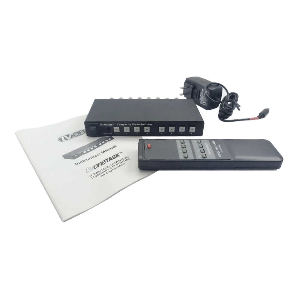 Seletor Switcher SDI Profissional 8 entradas para 1 saída BNC (TV ONE)