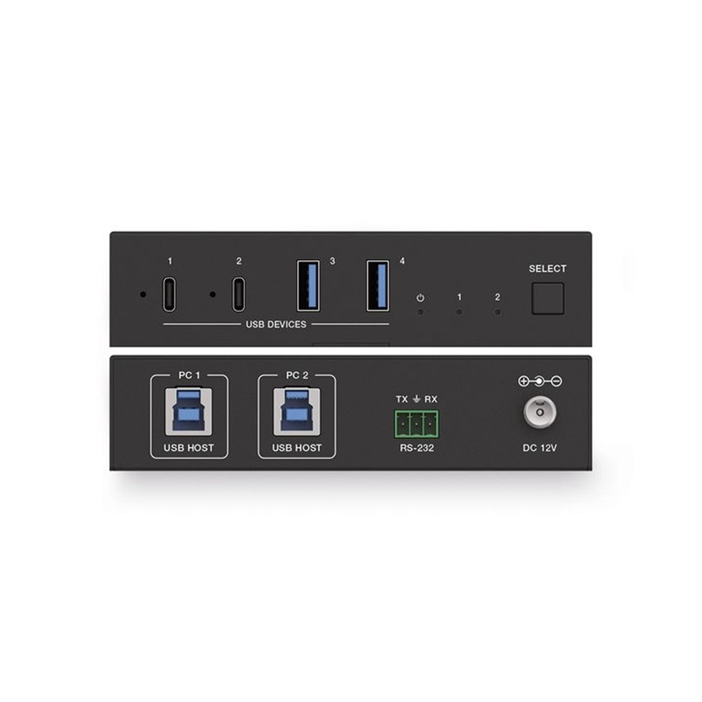 Seletor Switcher USB 3.2 GEN1 2 USB-B x 2 USB-C e 2 USB-A de 5 Gbps (PURELINK)