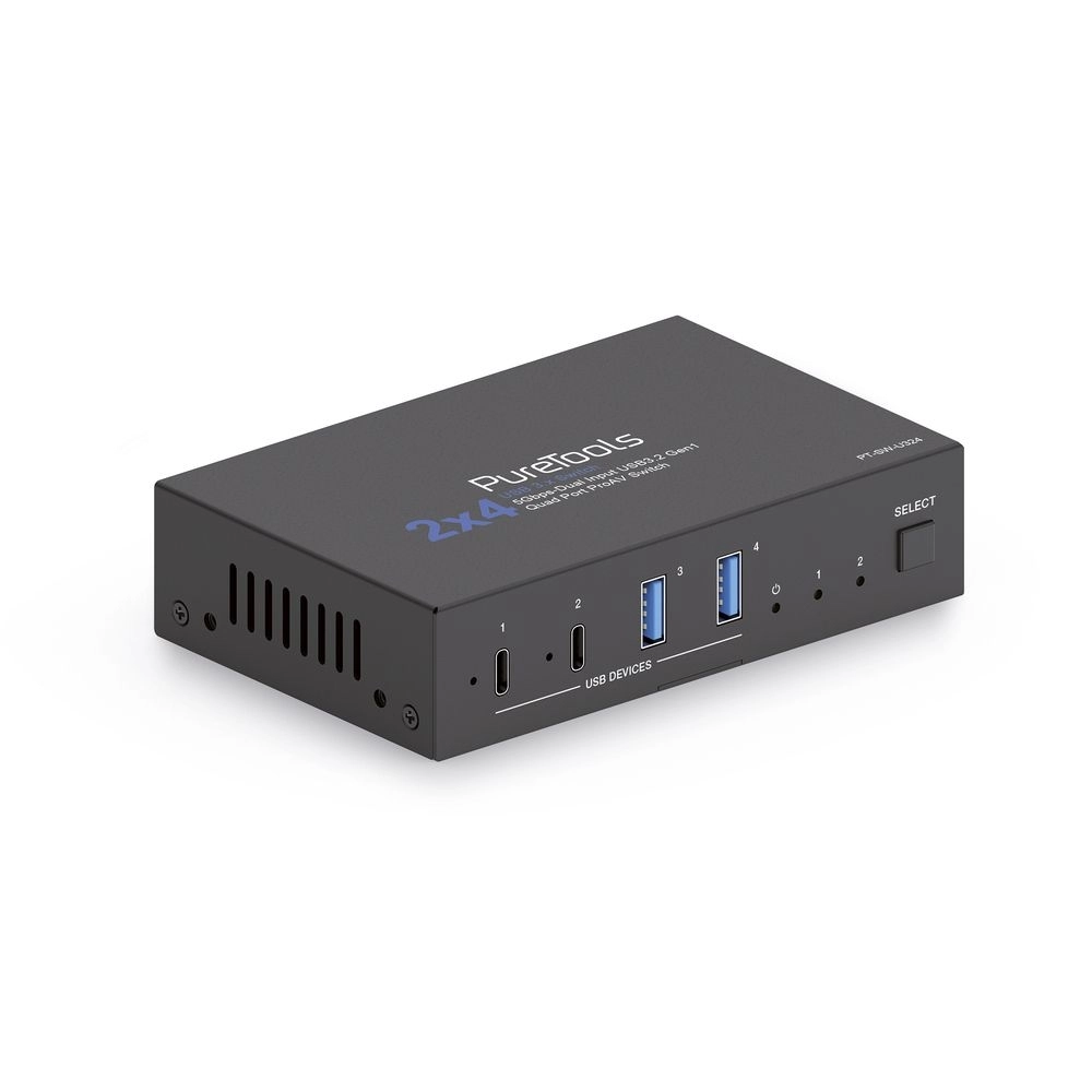 Seletor Switcher USB 3.2 GEN1 2 USB-B x 2 USB-C e 2 USB-A de 5 Gbps (PURELINK)