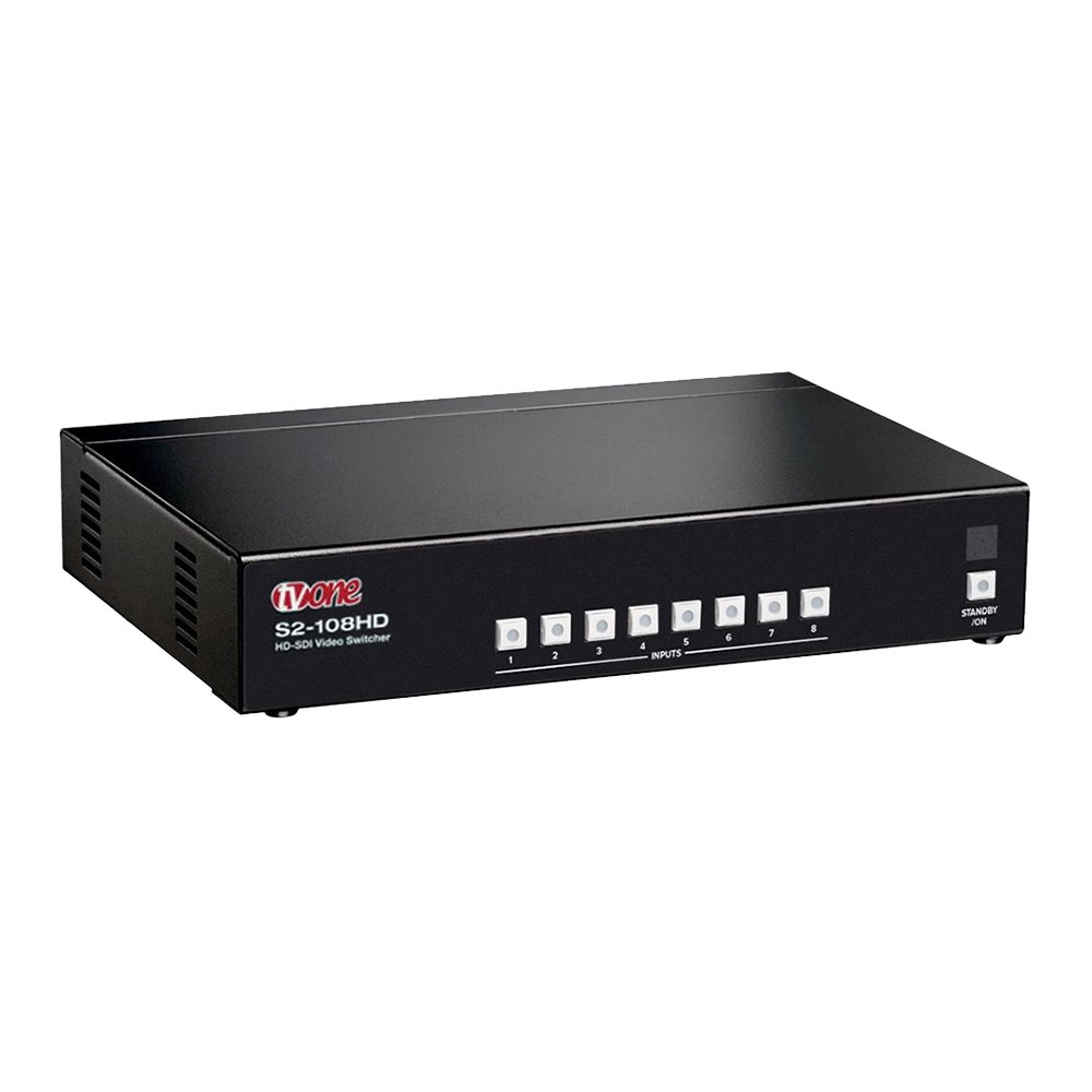 Switcher SDI 8x2 Profissional Com Roteador de Vídeo com Reclocking (TV ONE)
